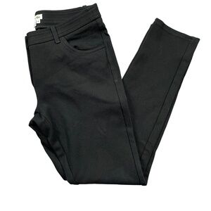 Lacoste Medium Skinny Black Pants Zipper Pockets Nylon Blend‎